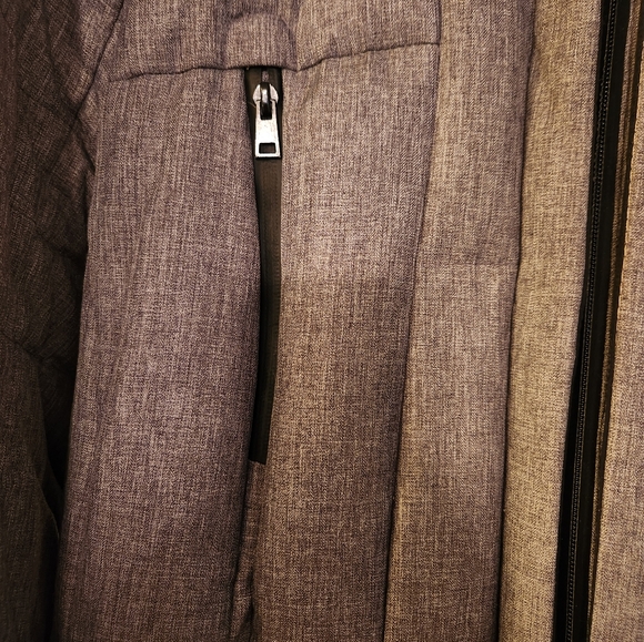 Plus size grey down coat in 2X - Picture 3 of 5